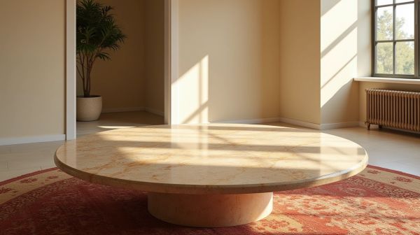 Guide d'achat des tables basses en travertin : éléganт et durabilité